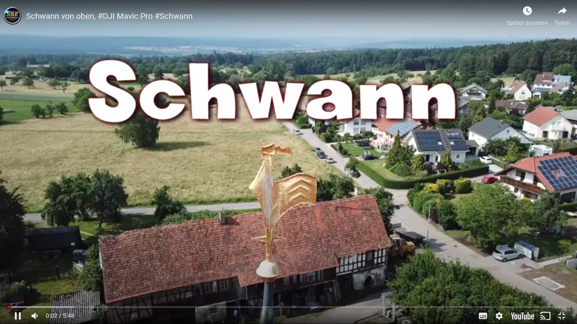 Schwann von oben, #DJI Mavic Pro #Schwann